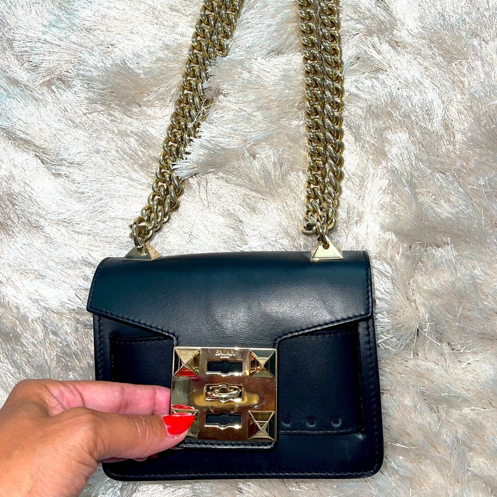 Made in Italy SALAR leather mini chainbag